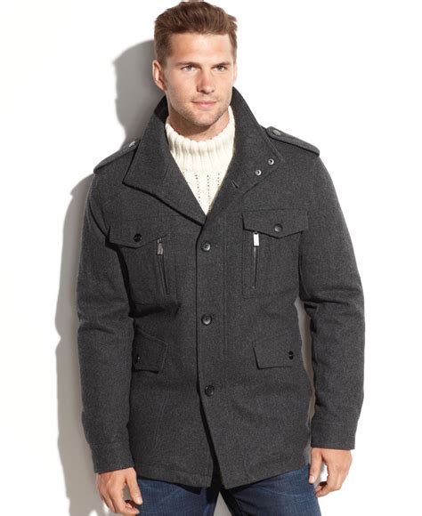 michael kors men's wool coat